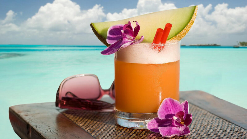 Tropical Cocktail on Table