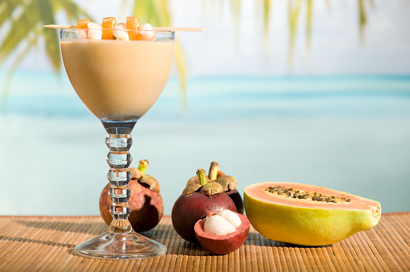 Tropical Cocktail with Fruit