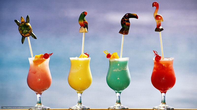Tropical Cocktails — Blue