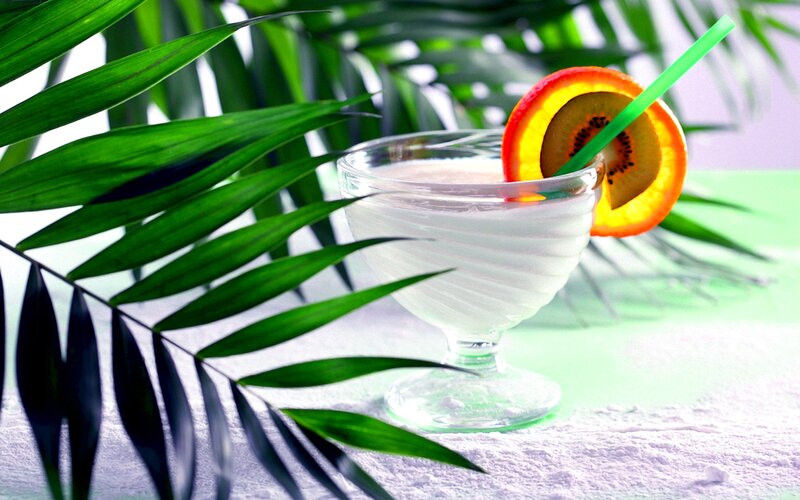 Tropical Drink with Fruit