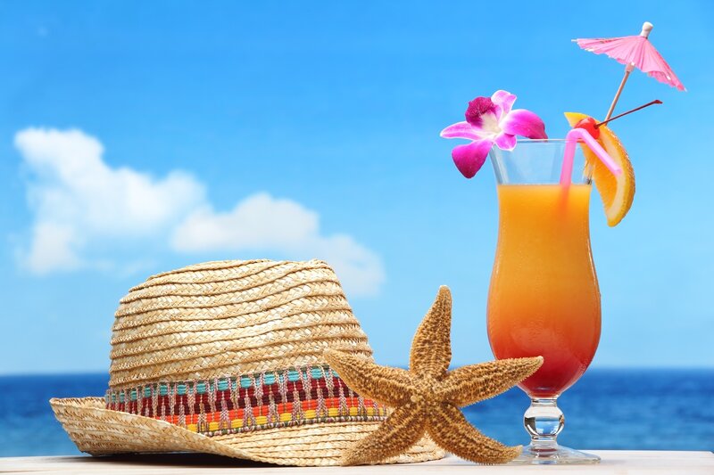 Tropical Drink with Hat