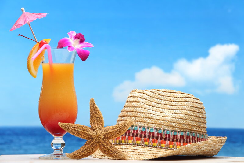 Tropical Drink with Starfish