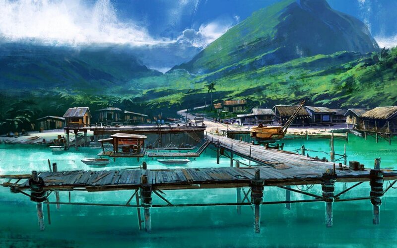 Tropical Fishing Village