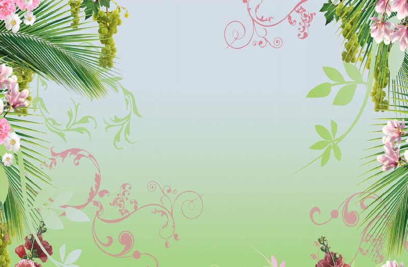 tropical floral background design