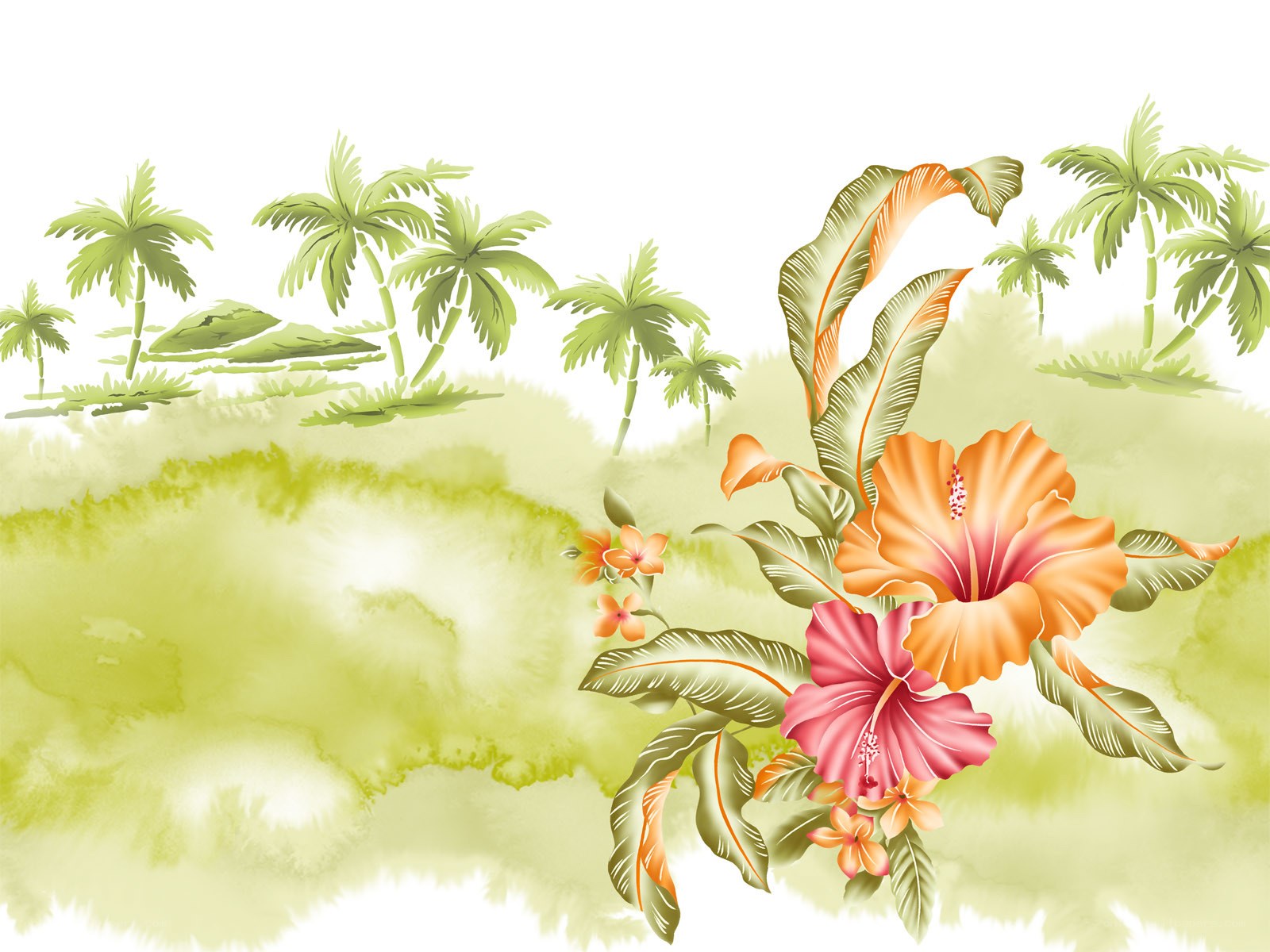 tropical floral illustration