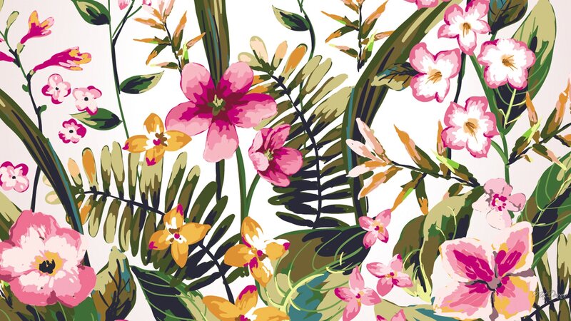 Tropical Floral Pattern