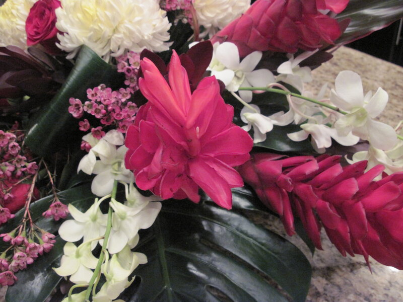 Tropical Flower Arrangement — Pink