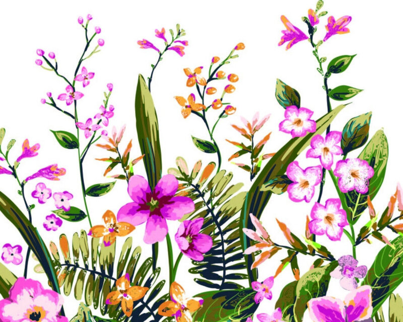 Tropical Flower Arrangement — Pink, Vibrant
