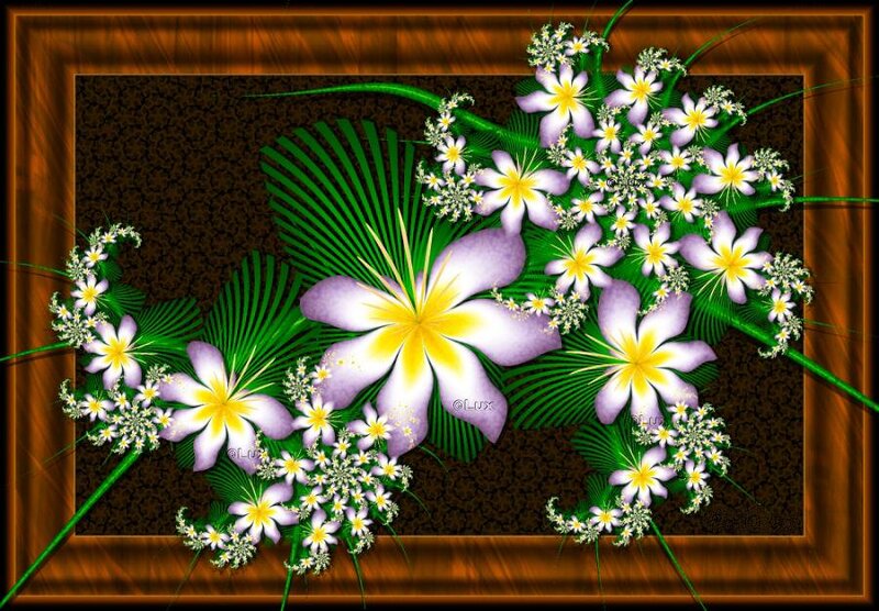 Tropical Flower Arrangement — Purple