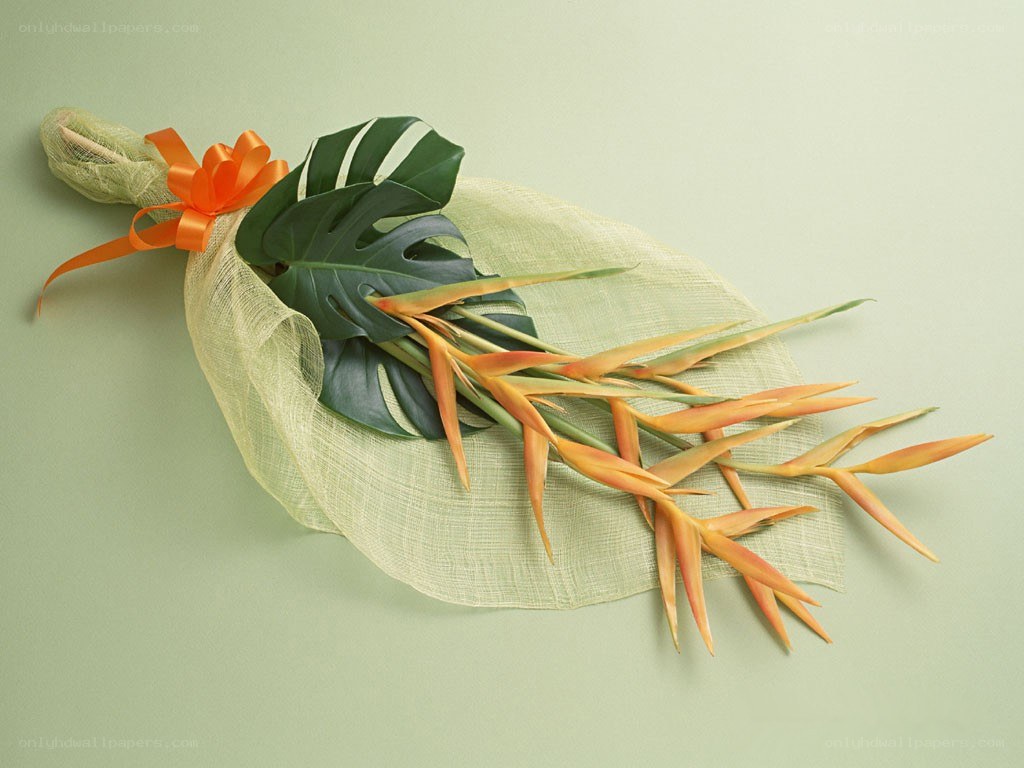 Tropical flower bouquet
