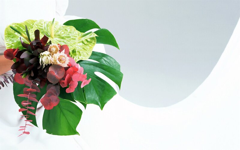 Tropical Flower Bouquet — Green