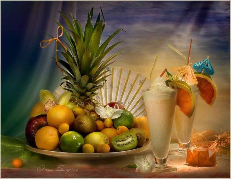 Tropical Fruit and Drinks