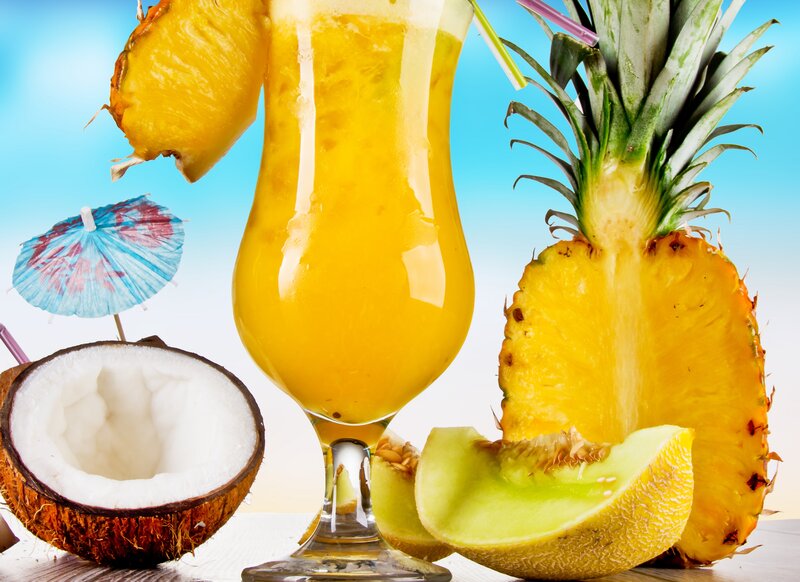 Tropical Fruit Drink — Yellow, Refreshing
