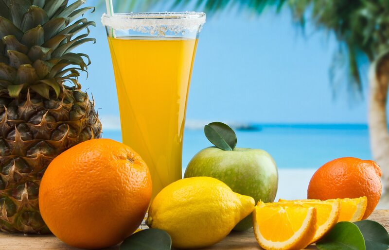 Tropical Fruit Drink — Yellow, Relaxing