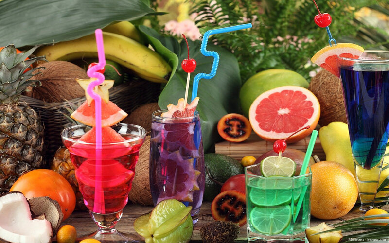 Tropical Fruit Drinks
