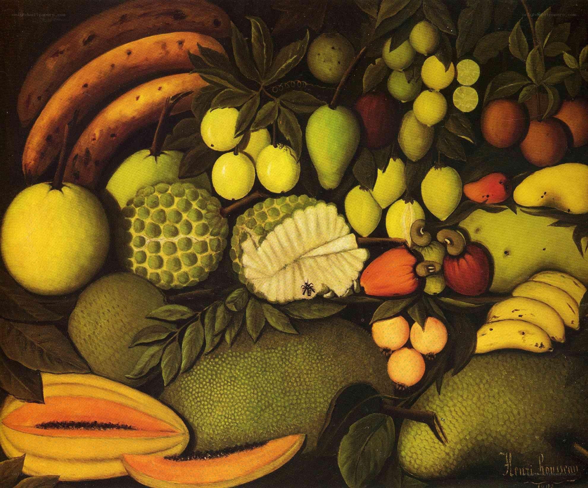 tropical fruit still life