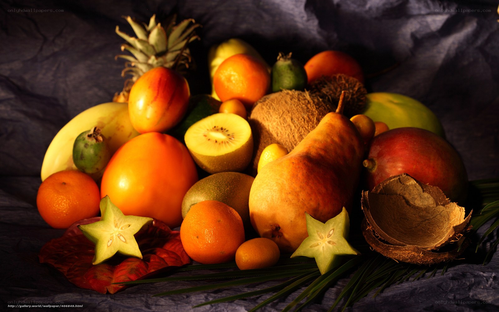 tropical fruit still life
