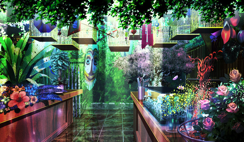 Tropical Indoor Garden — Green