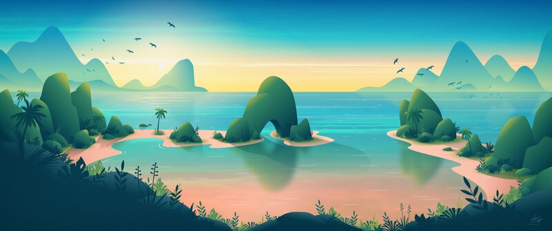 Tropical Island Arch