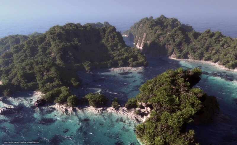 tropical island archipelago