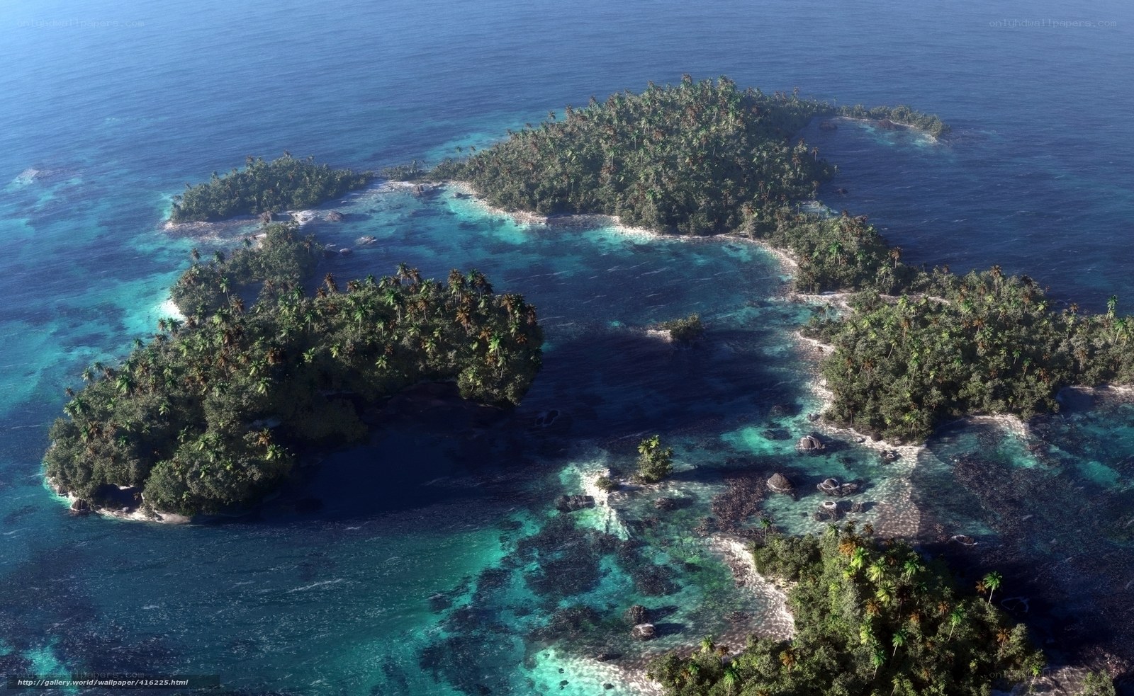 tropical island archipelago