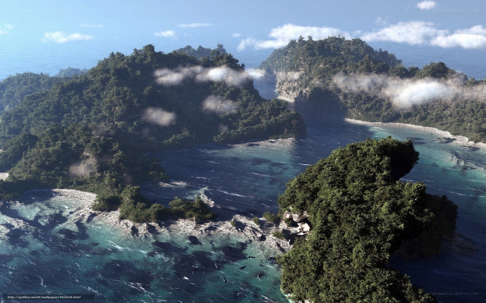 tropical island archipelago