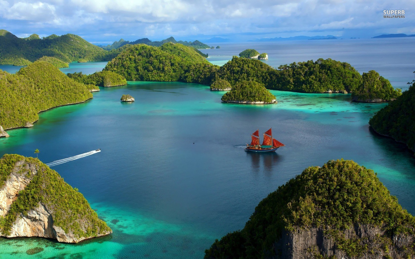 tropical island archipelago