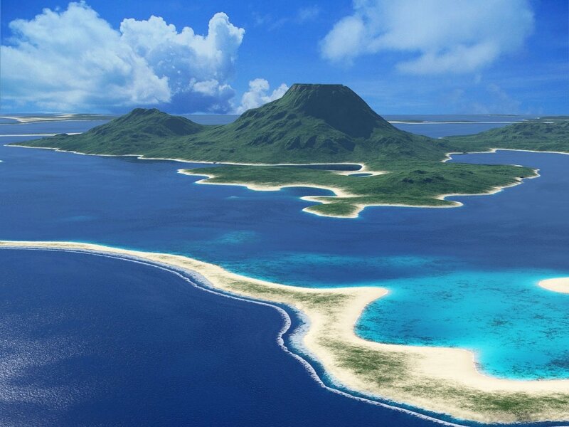 Tropical Island Archipelago — Blue, Serene