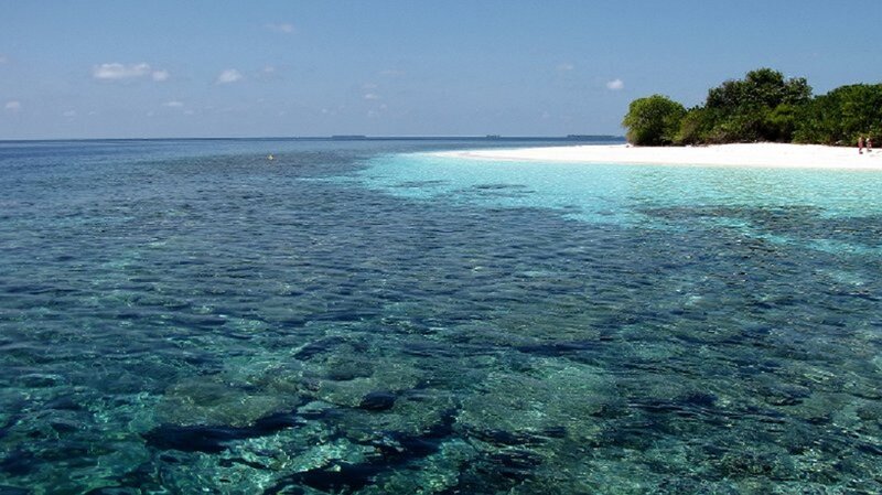 Tropical Island Beach — Blue, Serene, Afternoon, Photograph, Ocean