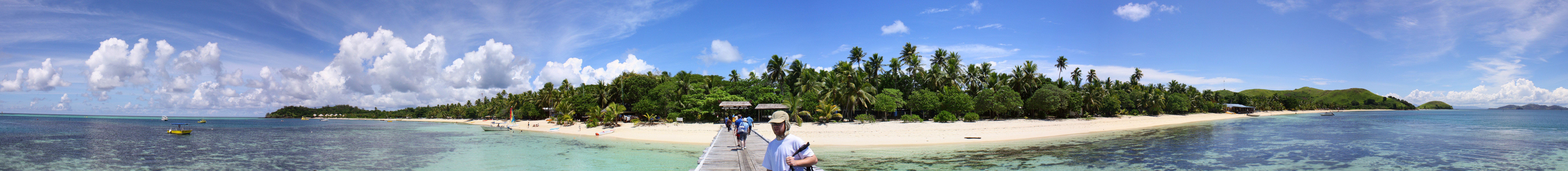 tropical island beach panorama