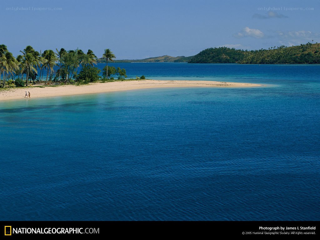 tropical island beach scene