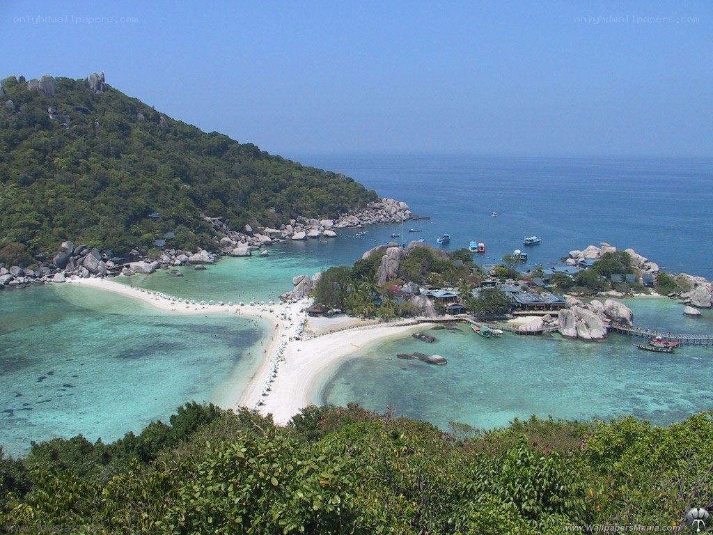 tropical island beach view