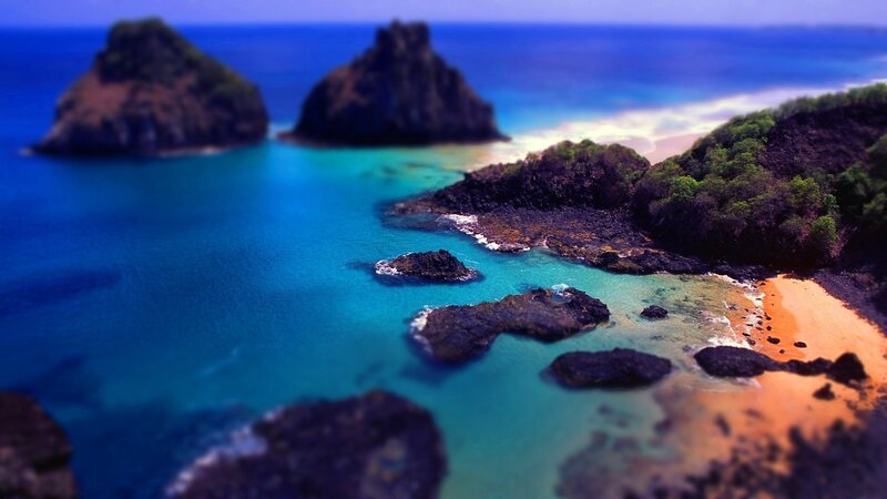 Tropical Island Cove — Blue, Serene, Afternoon