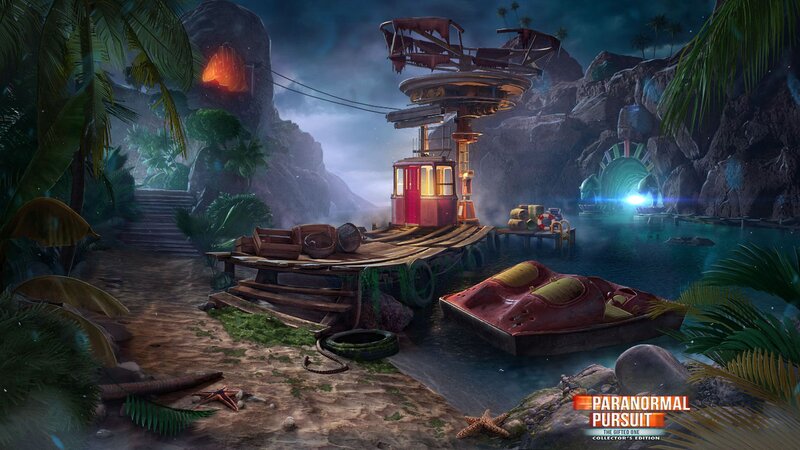 Tropical Island Dock — Green