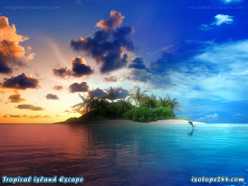 tropical island escape