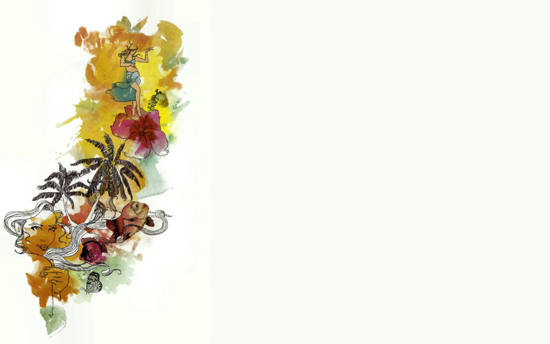 Tropical Island Illustration