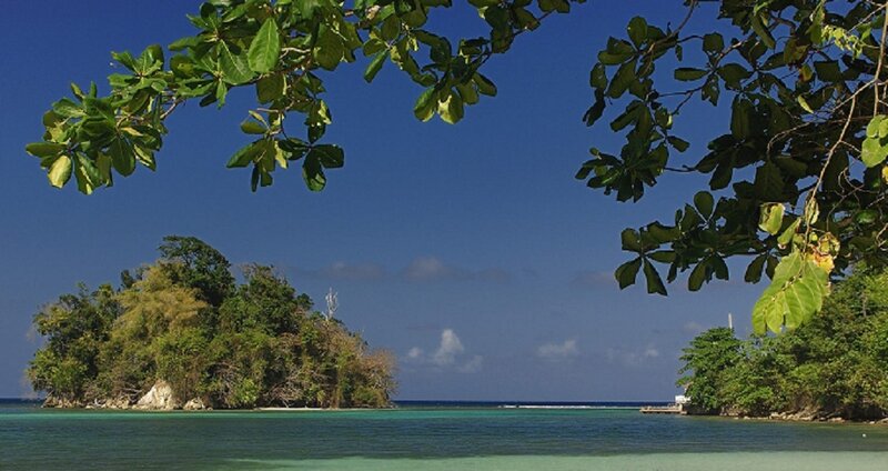 Tropical Island in Ocean