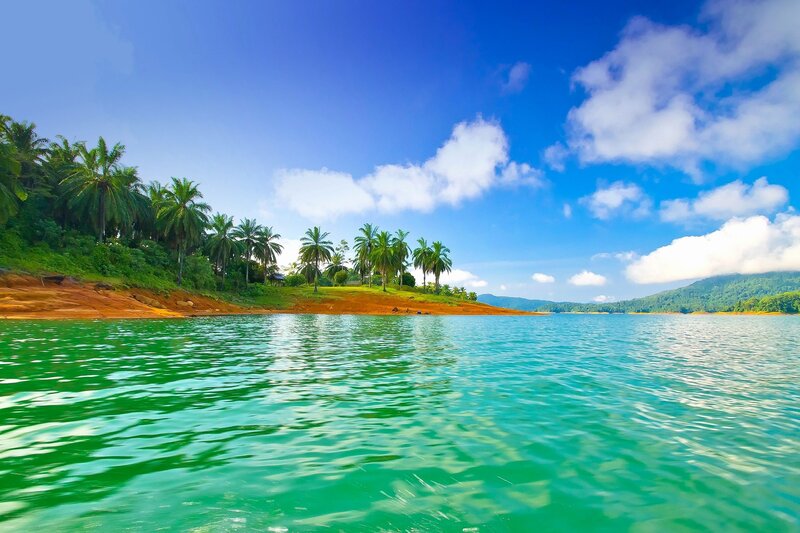 Tropical Island Lake