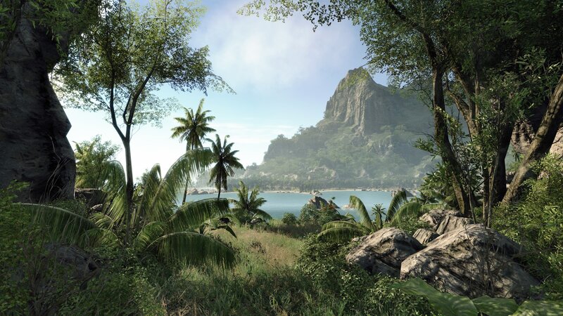tropical island landscape