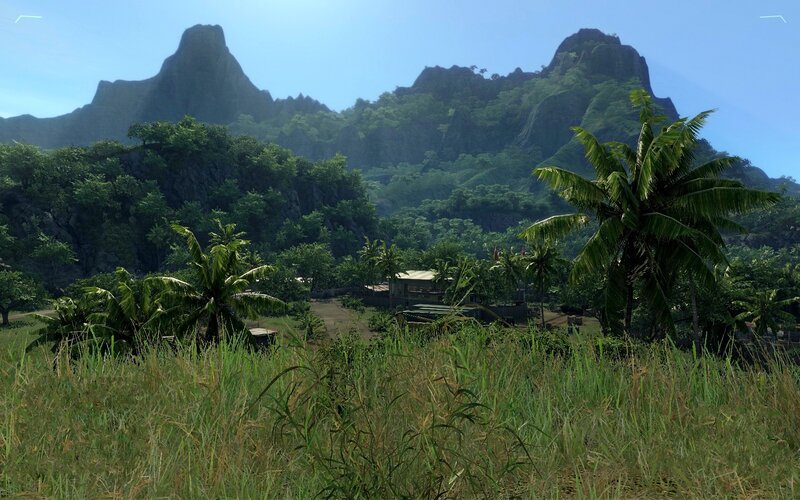 Tropical Island Landscape — Green, Serene, Afternoon, 3d Render