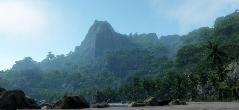 Tropical Island Landscape — Green, Serene, Afternoon