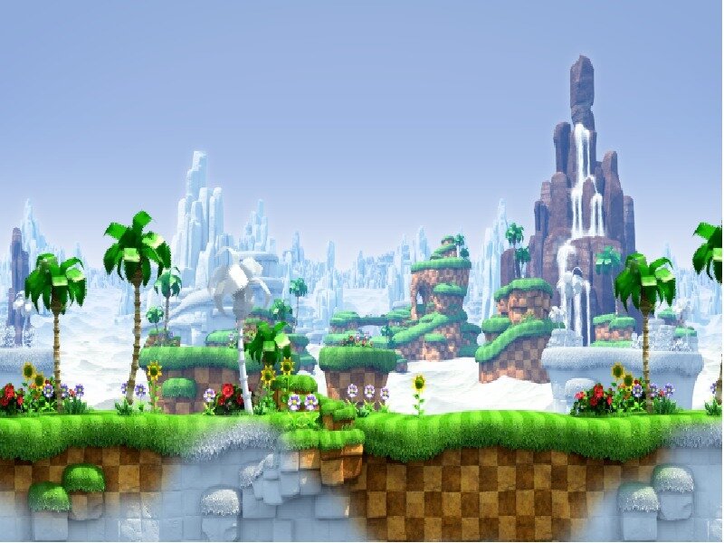 Tropical Island Landscape — Green