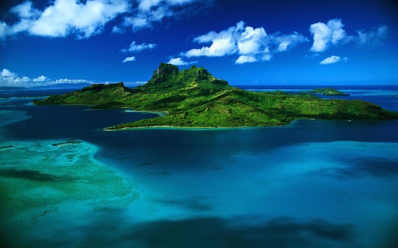 tropical island paradise