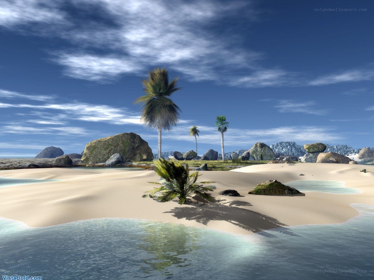 tropical island paradise