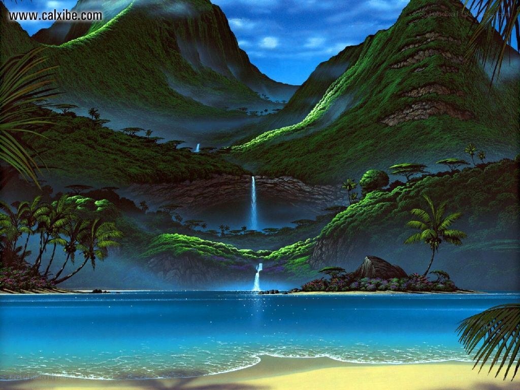 Tropical island paradise
