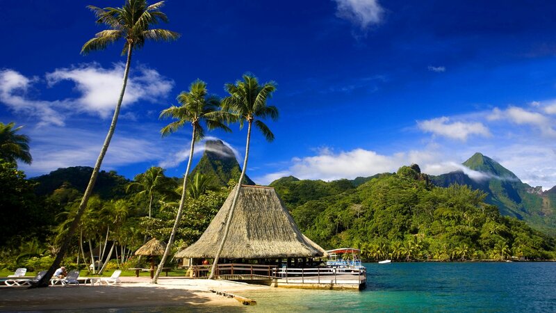 tropical island paradise