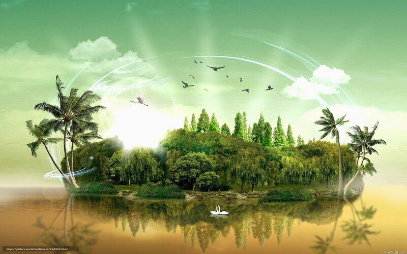 tropical island paradise