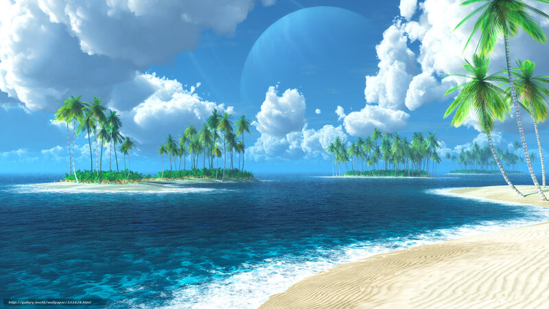 Tropical island paradise