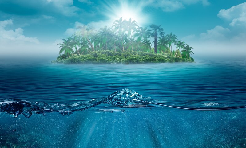 tropical island paradise