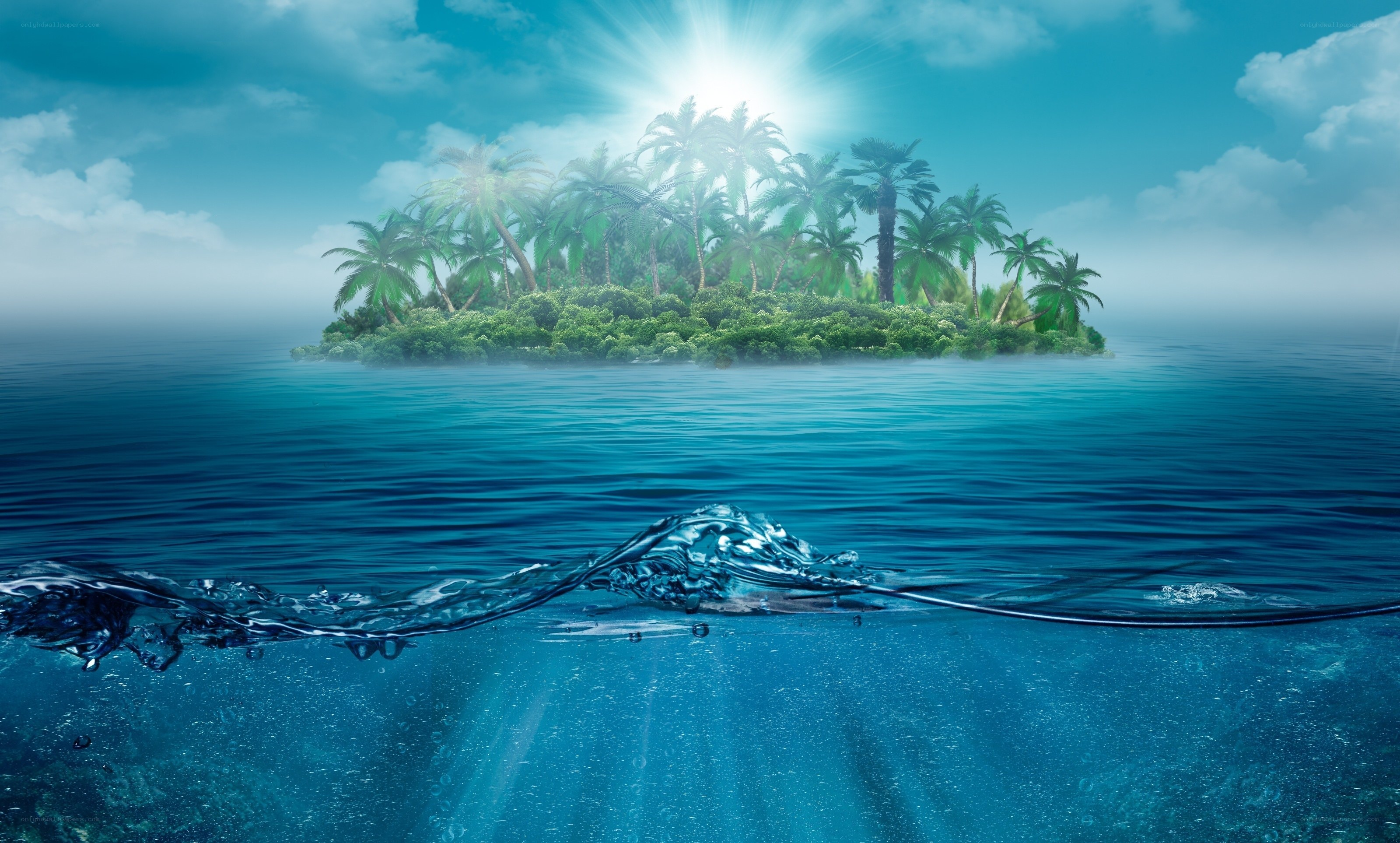tropical island paradise
